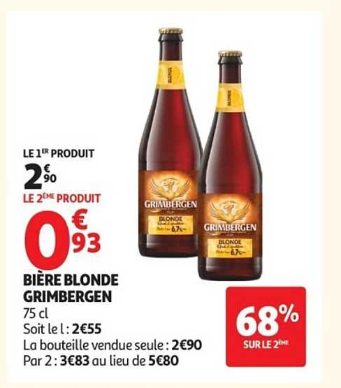 BIÈRE BLONDE GRIMBERGEN