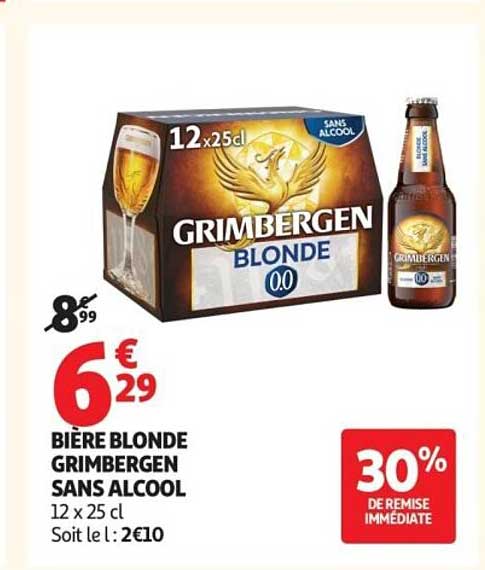 BIÈRE BLONDE GRIMBERGEN SANS ALCOOL