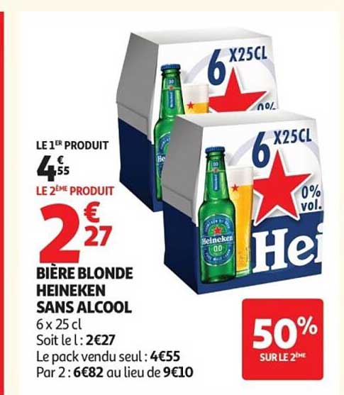 BIÈRE BLONDE HEINEKEN SANS ALCOOL