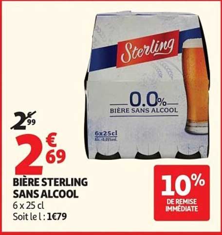 BIÈRE STERLING SANS ALCOOL