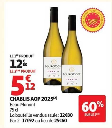 CHABLIS AOP 2025(2) Beau Mannet 75 cl