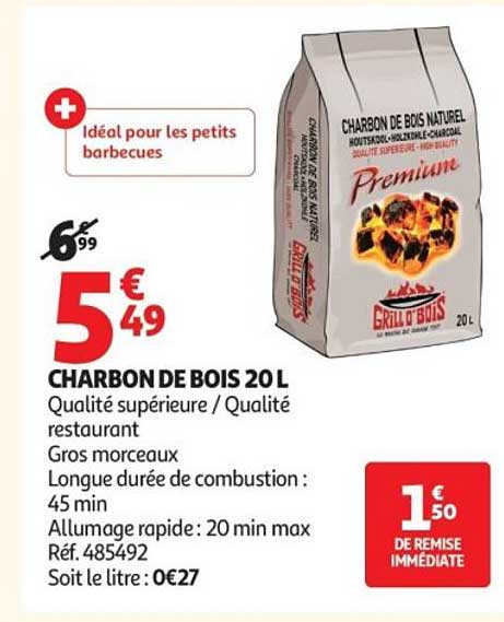 CHARBON DE BOIS 20L