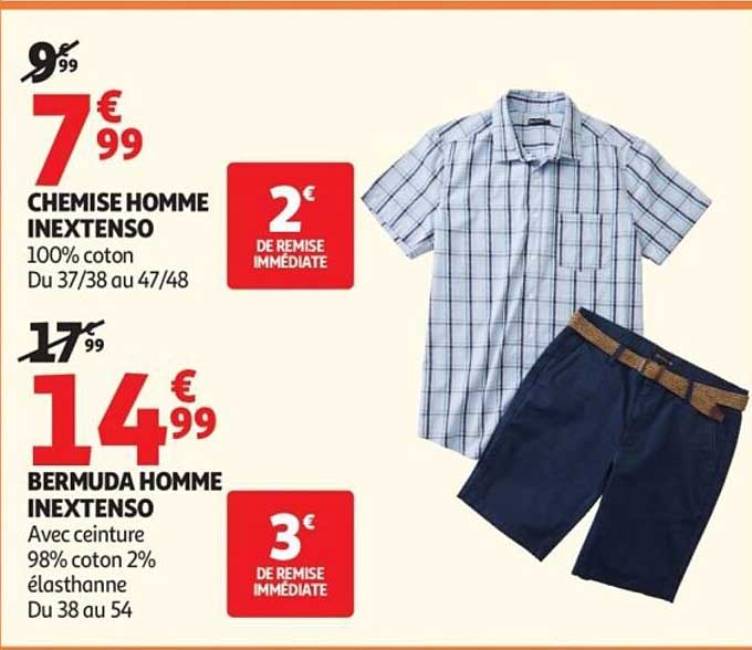 CHEMISE HOMME INEXTENSO