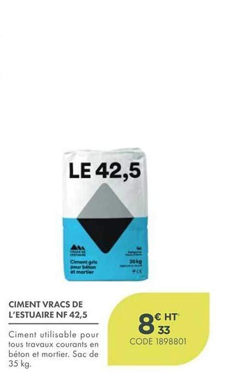 CIMENT VRACS DE L’ESTUAIRE NF 42,5