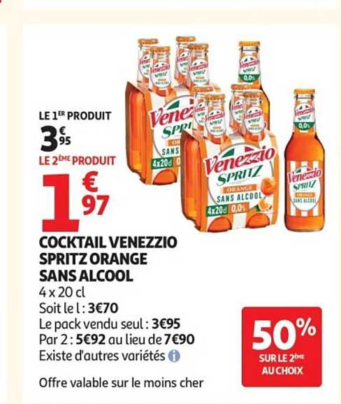 COCKTAIL VENEZZIO SPRITZ ORANGE SANS ALCOOL
