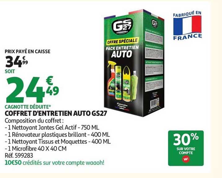 COFFRET D'ENTRETIEN AUTO GS27