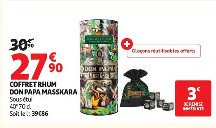 COFFRET RHUM DON PAPA MASSKARA