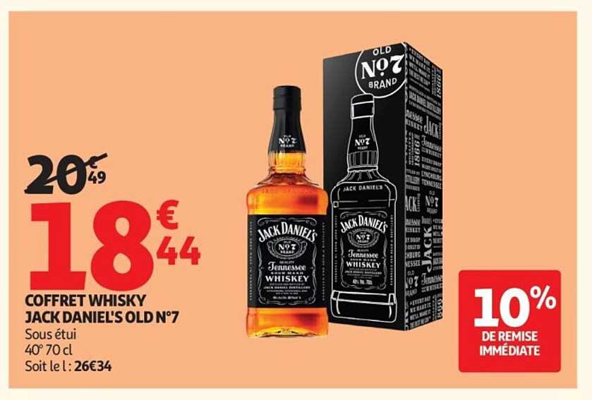 COFFRET WHISKY JACK DANIEL'S OLD N°7
