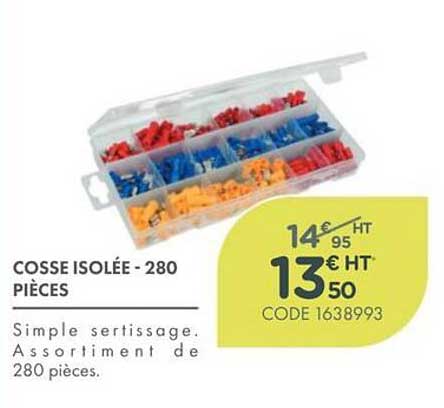 COSSE ISOLÉE - 280 PIÈCES