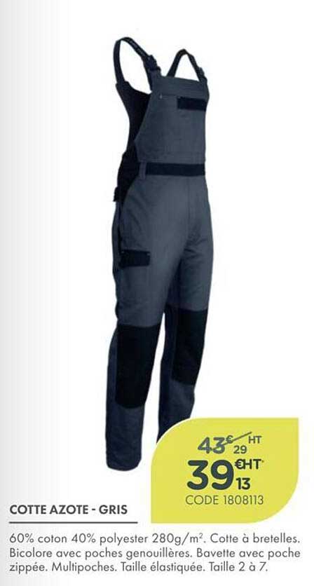 COTTE AZOTE - GRIS