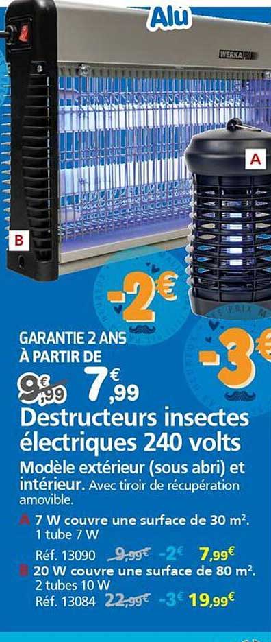 Destructeurs insectes électriques 240 volts