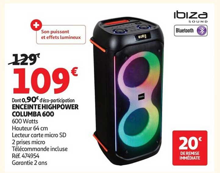 ENCEINTE HIGHPOWER COLUMBA 600