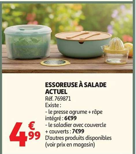 ESSOREUSE À SALADE ACTUEL
