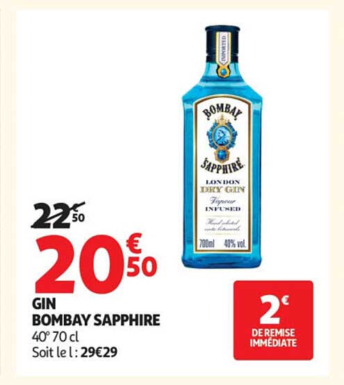GIN BOMBAY SAPPHIRE 40° 70 cl