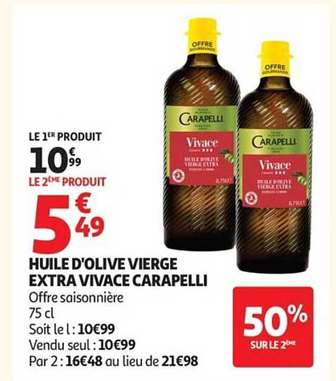 HUILE D'OLIVE VIERGE EXTRA VIVACE CARAPELLI