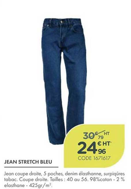 JEAN STRETCH BLEU