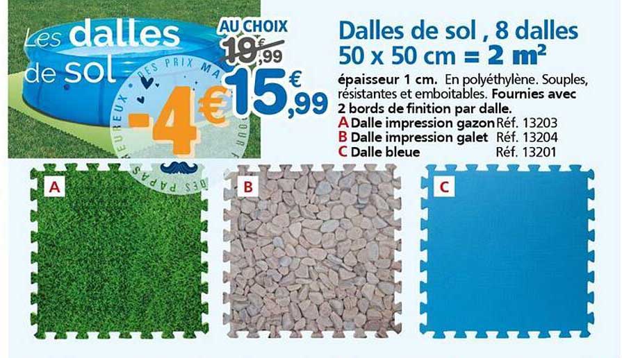 Les dalles de sol