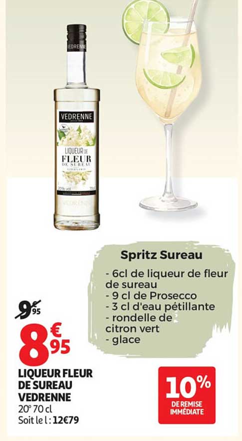 LIQUEUR FLEUR DE SUREAU VEDRENNE