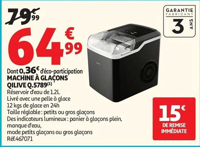 MACHINE À GLAÇONS QILIVE Q.5789(1)
