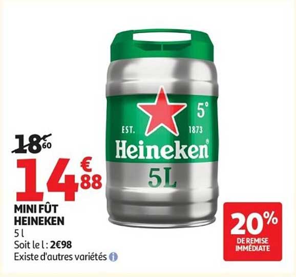 MINI FÛT HEINEKEN 5L