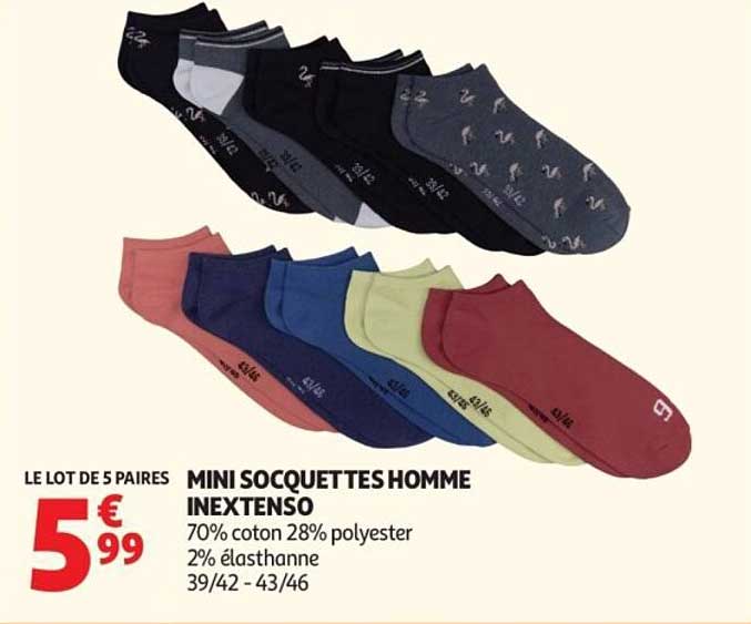 MINI SOCQUETTES HOMME INEXTENSO