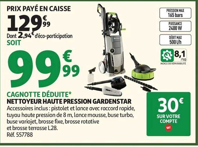 NETTOYEUR HAUTE PRESSION GARDENSTAR