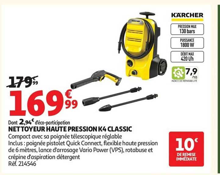 NETTOYEUR HAUTE PRESSION K4 CLASSIC