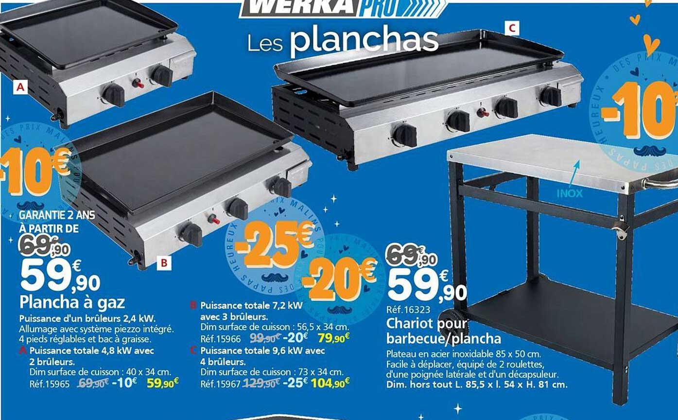 Plancha à gaz