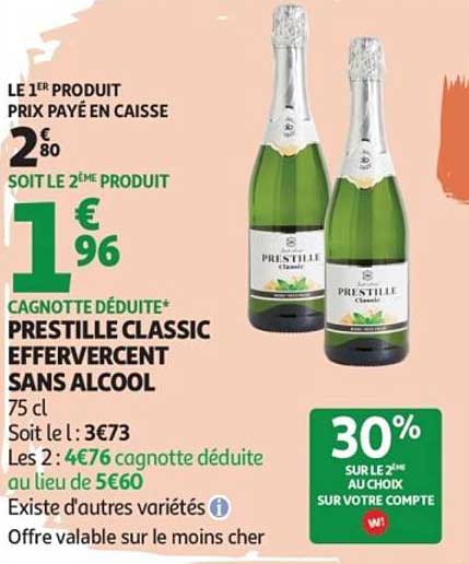 PRESTILLE CLASSIC EFFERVESCENT SANS ALCOOL