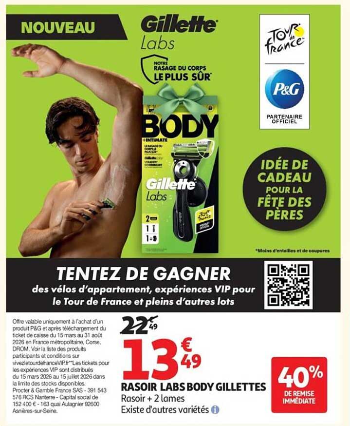 RASOIR LABS BODY GILLETTE