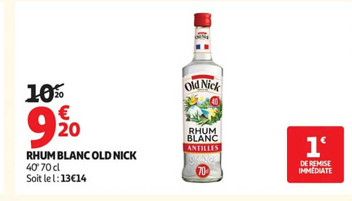 RHUM BLANC OLD NICK