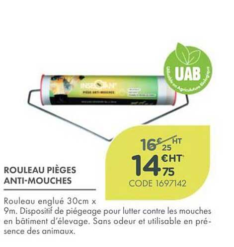 ROULEAU PIÈGES ANTI-MOUCHES