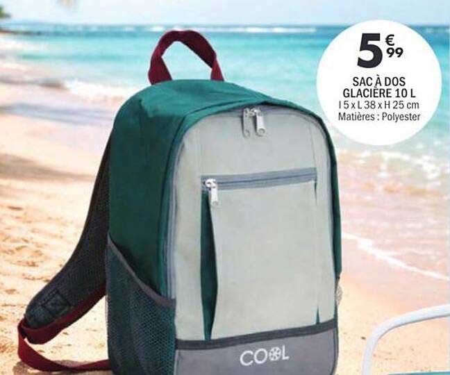 SAC À DOS GLACIÈRE 10 L