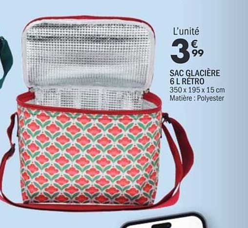 SAC GLACIÈRE 6 L RETRO