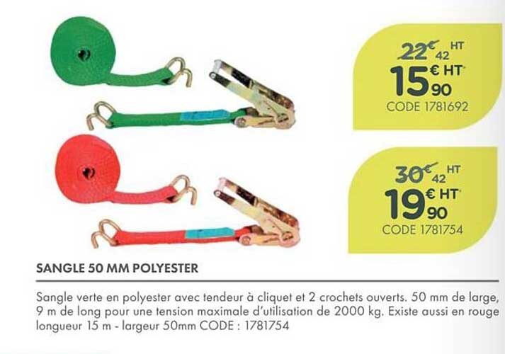 SANGLE 50 MM POLYESTER