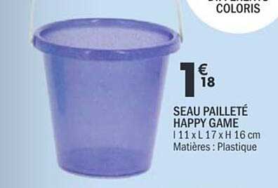 SEAU PAILLETÉ HAPPY GAME