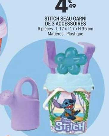 STITCH SEAU GARNI DE 3 ACCESSOIRES