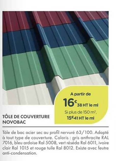 TÔLE DE COUVERTURE NOVOBAC