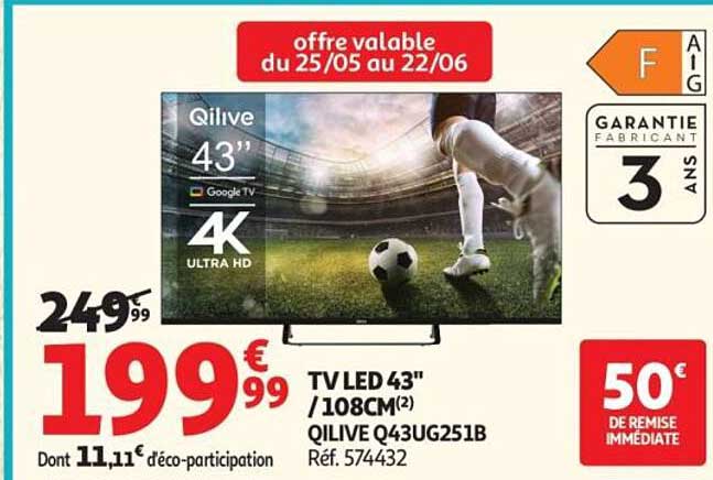 TV LED 43" / 108CM(2) QILIVE Q43UG251B