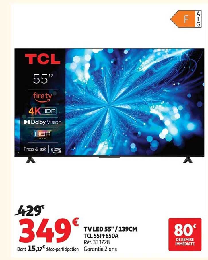TV LED 55" / 139CM TCL 55PF650A