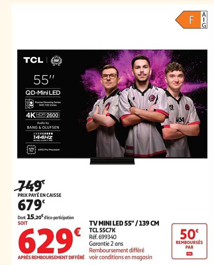 TV MINI LED 55'' / 139 CM TCL 55C7K