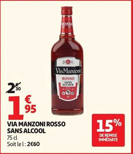 VIA MANZONI ROSSO SANS ALCOOL