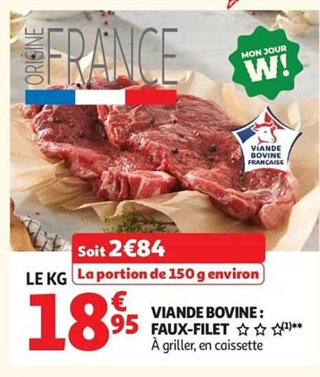 VIANDE BOVINE : FAUX-FILET