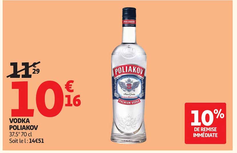 VODKA POLIAKOV 37.5° 70 cl