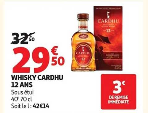 WHISKY CARDHU 12 ANS