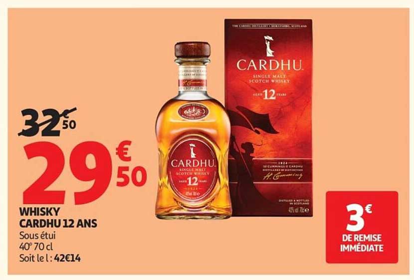 WHISKY CARDHU 12 ANS
