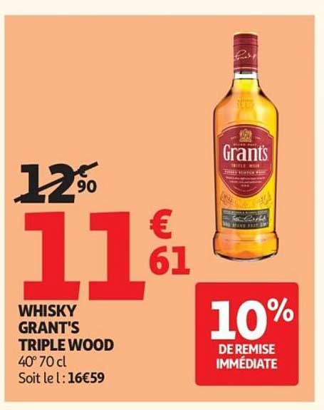 WHISKY GRANT'S TRIPLE WOOD 40° 70 cl