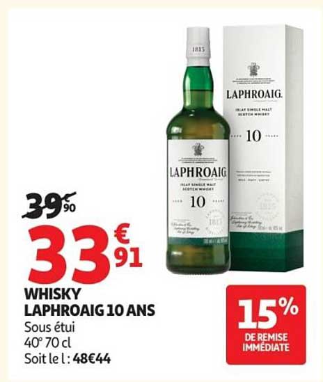 WHISKY LAPHROAIG 10 ANS