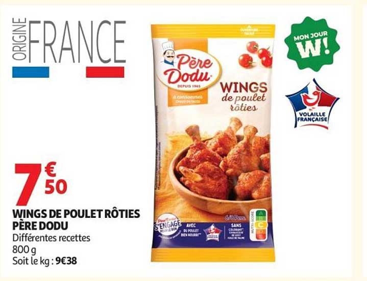 WINGS DE POULET RÔTIES PÈRE DODU