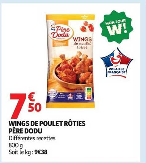 WINGS DE POULET RÔTIES PÈRE DODU